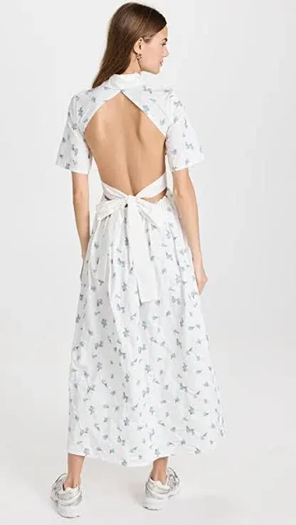 Sister Jane Dream Lapis Shell Shirt Dress Brilliant White Size M+ / Au 12 photo 2
