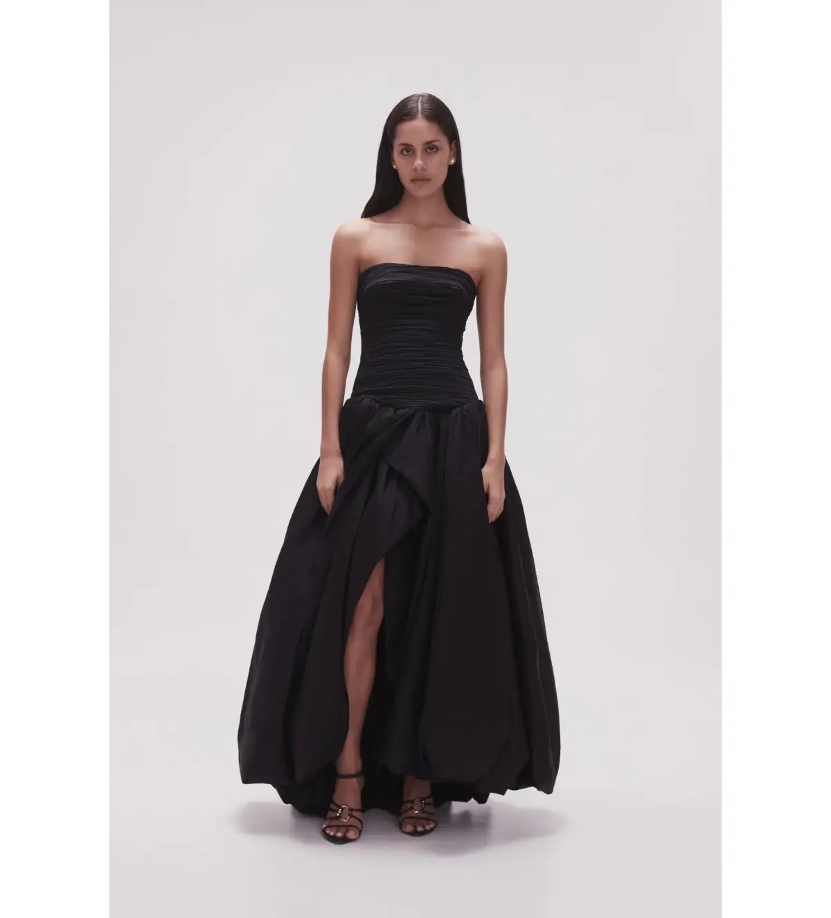 Aje Violette Bubble Hem Maxi Dress in Black Size AU 6 photo 3