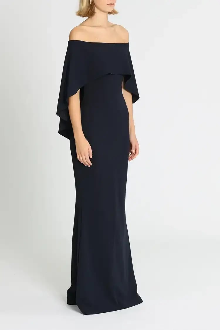 Pasduchas Composure Gown in Navy Size 10 photo 2