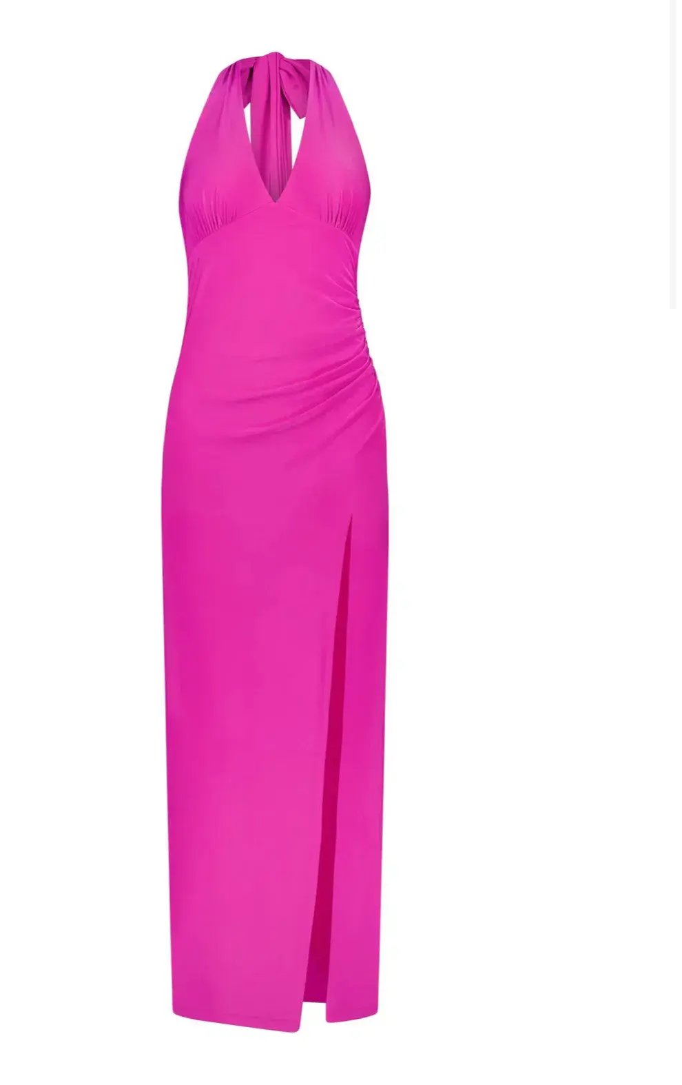 With Harper Lu Halter Maxi Dress in Fuchsia Size M / AU 10 photo 4