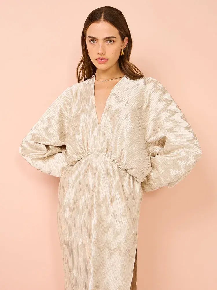 Lidee De Luxe Gown Champagne Maxi Size AU 10 photo 5