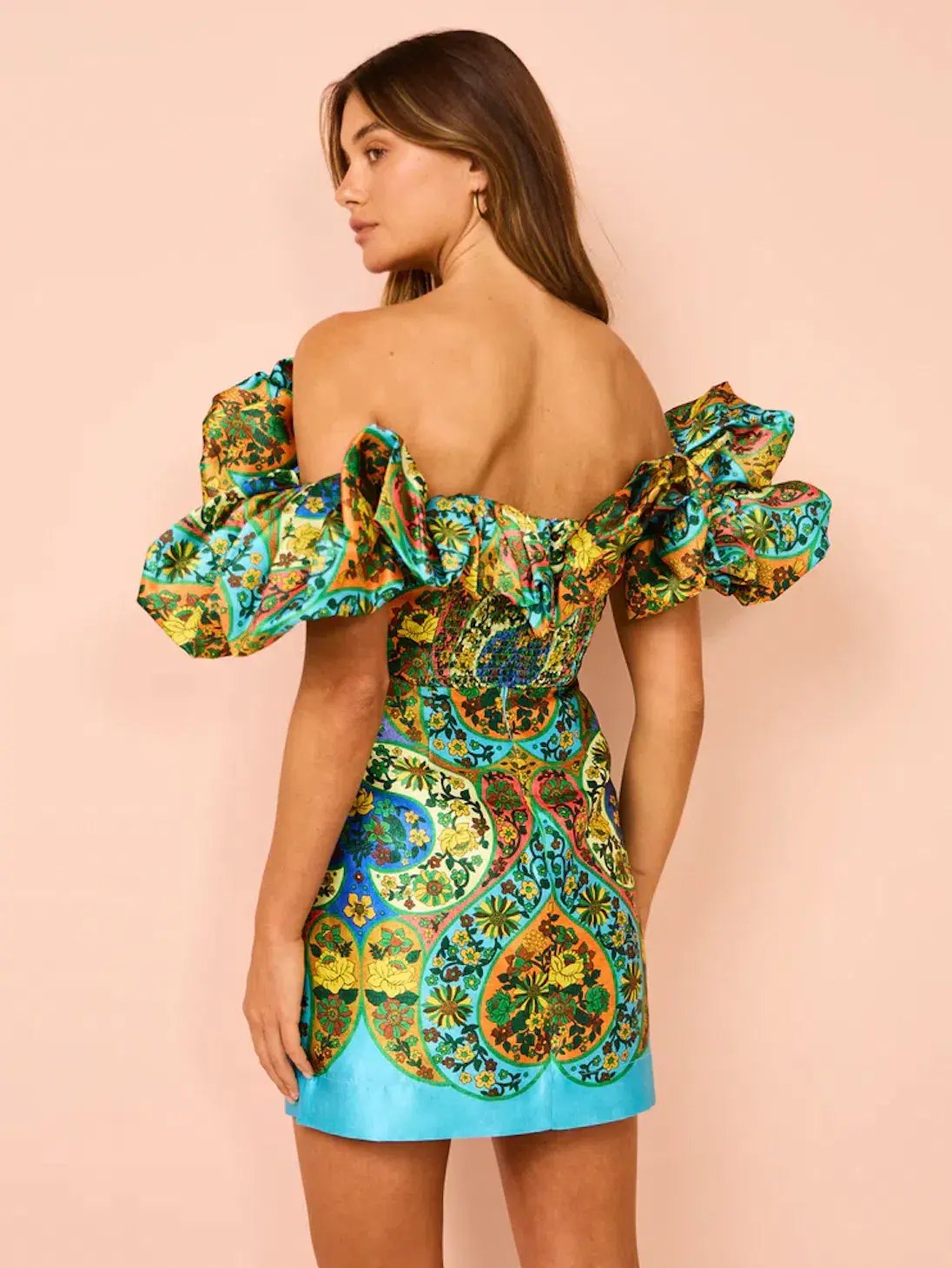 Alemais Sofie Off Shoulder Mini Dress Multi Size 8 photo 3