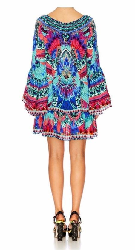Camilla 'Skyfall' A Line Frill Dress Size M photo 2