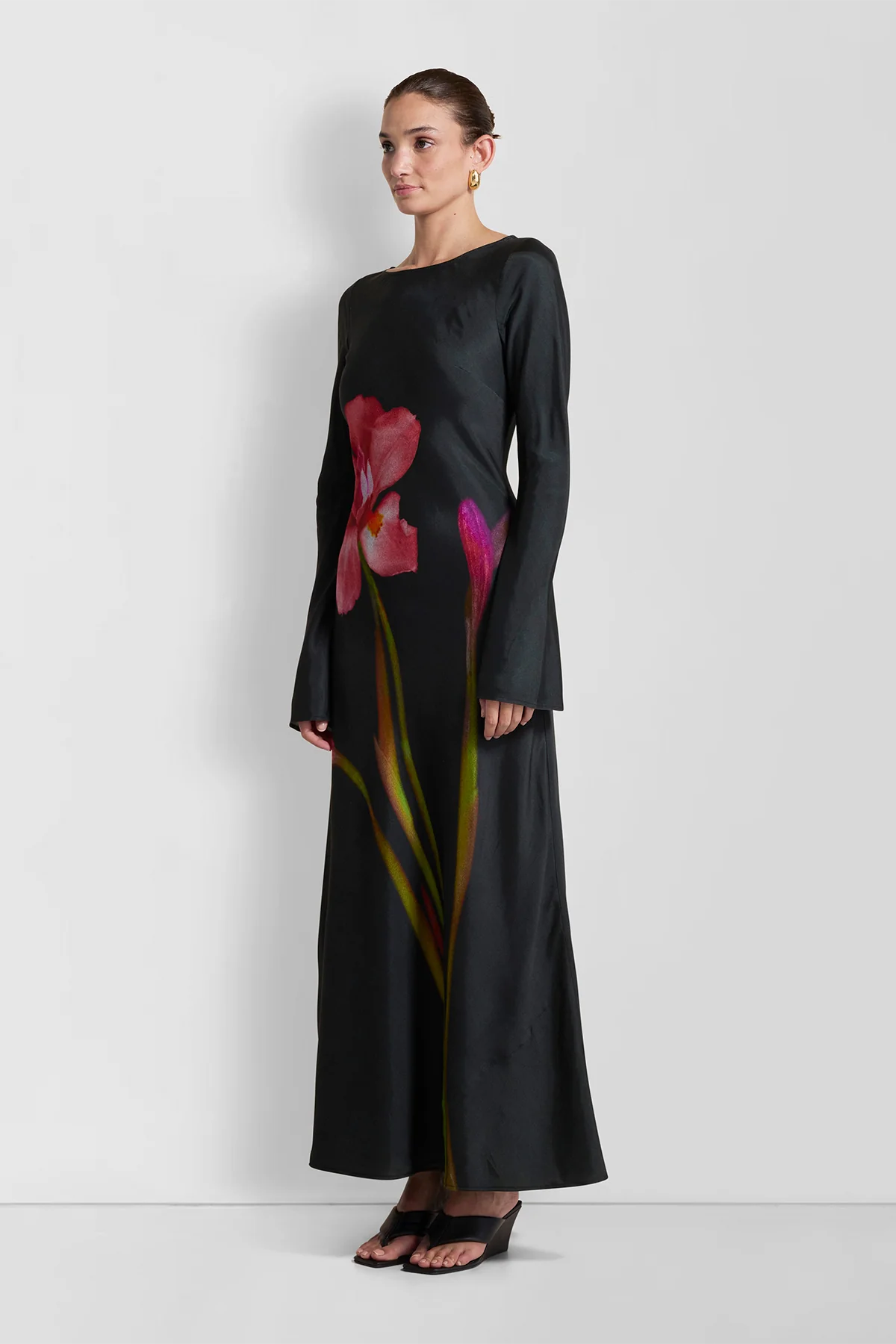 THE WOLF GANG THEA MAXI DRESS - NOIR photo 2