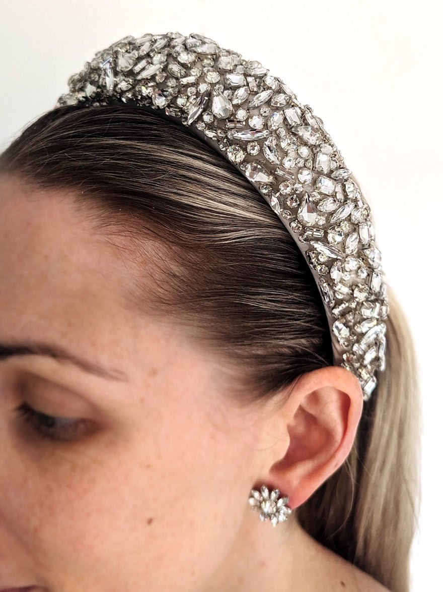 Jennifer Behr Medici Crystal Headband photo 4