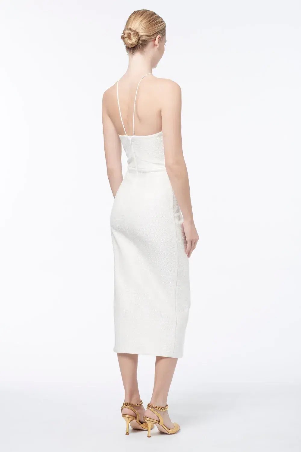 MANNING CARTELL Canvas Raffia Midi Dress WHITE Size AU 6 photo 3