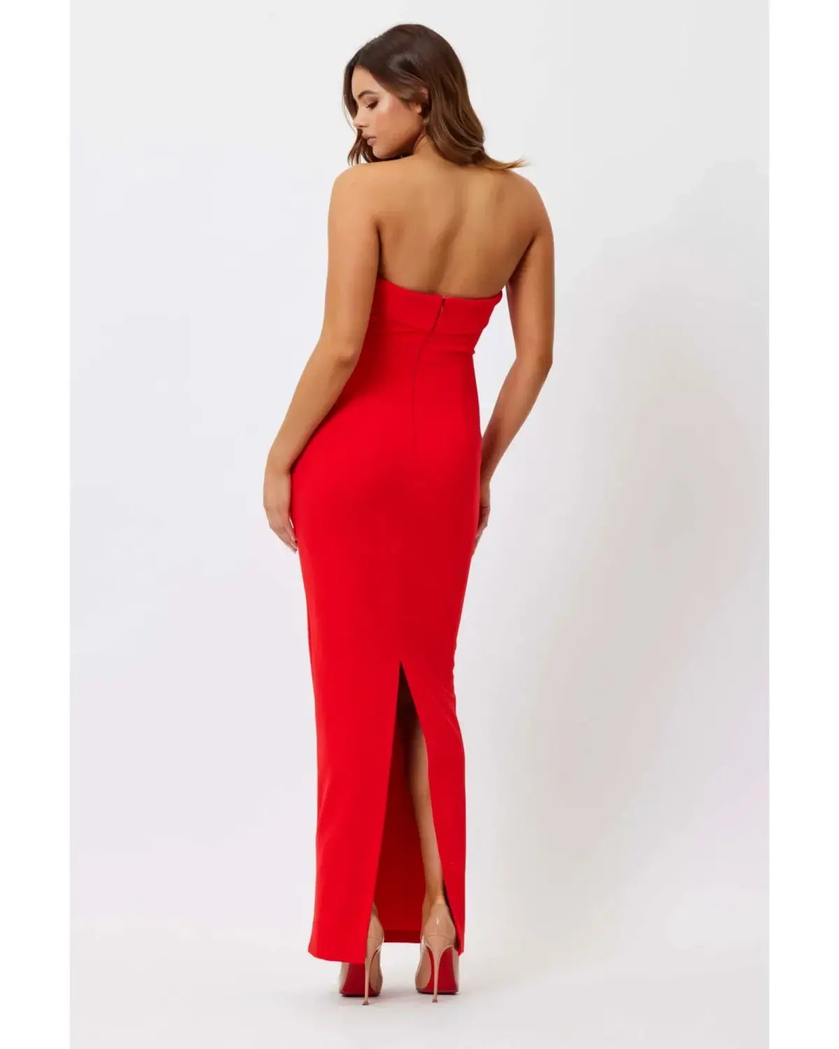 Bianca & Bridgett Adriana Dress Red Size AU 6 photo 2