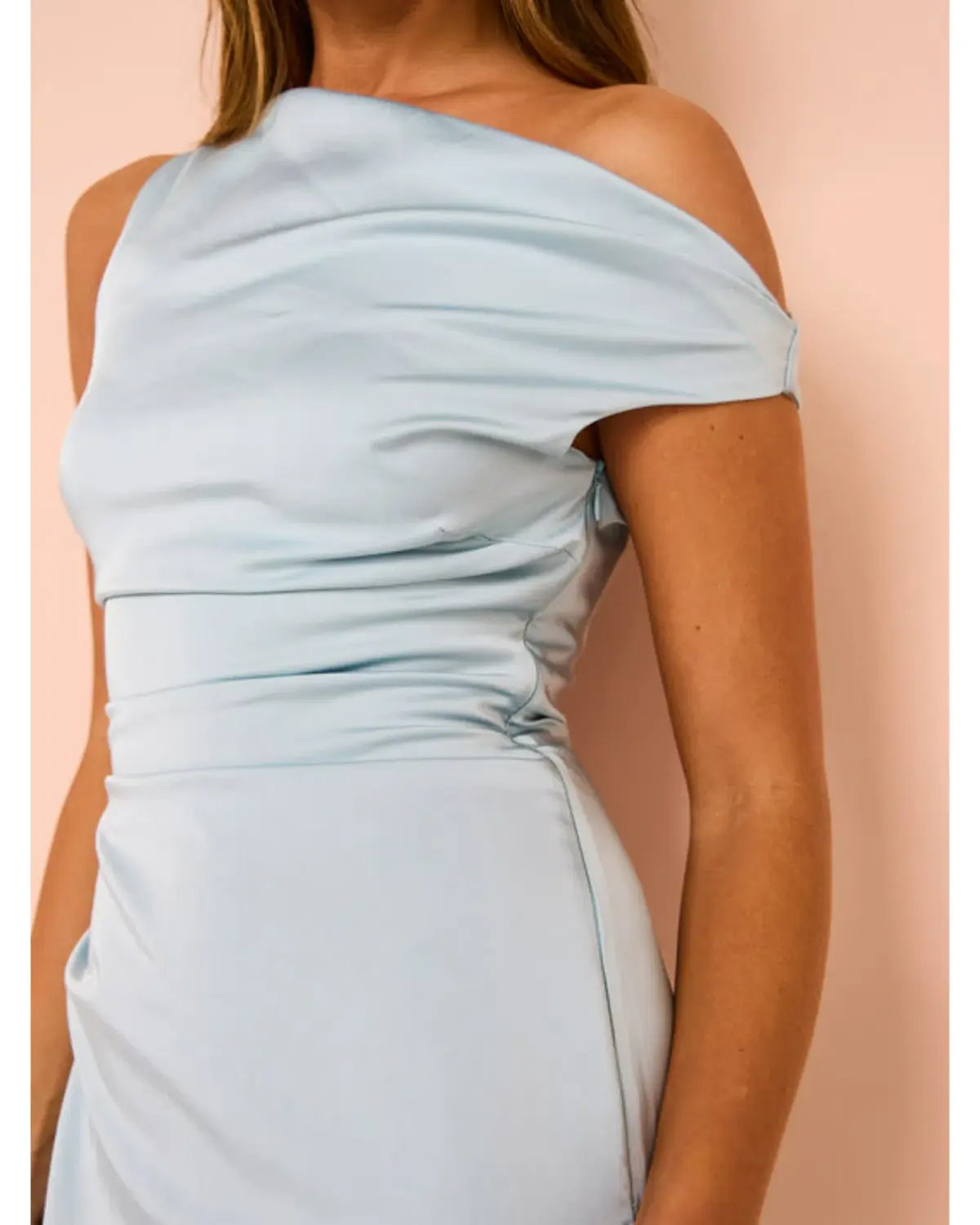 Bec & Bridge Rochelle Asym Midi Dress in Dolphin Blue Size AU 10 photo 2