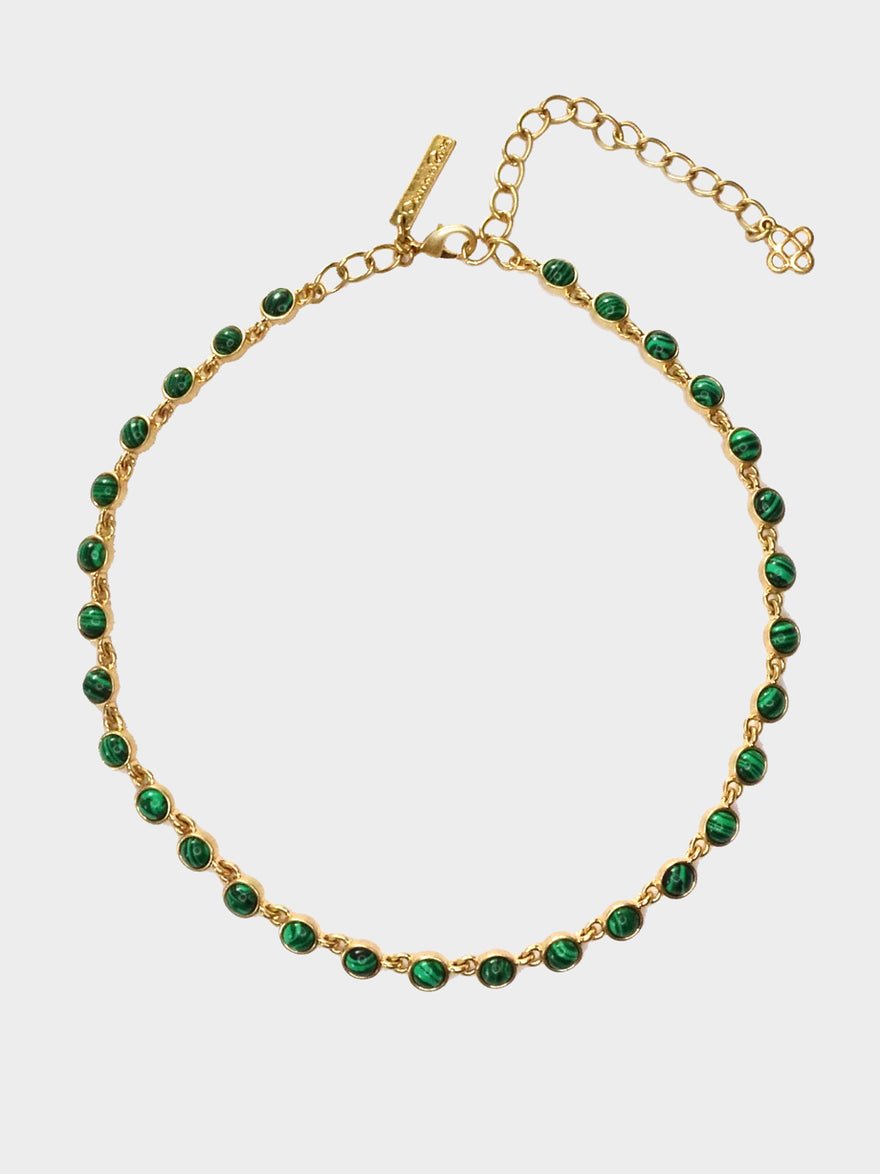 Oscar De La Renta Malachite necklace Gold photo 4