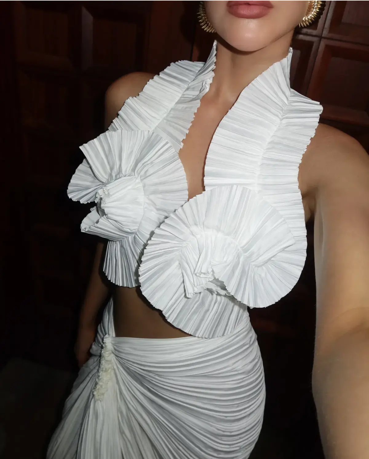 Cult Gaia Adilia Top and Sonoma Skirt Set Off White Size 6 photo 3