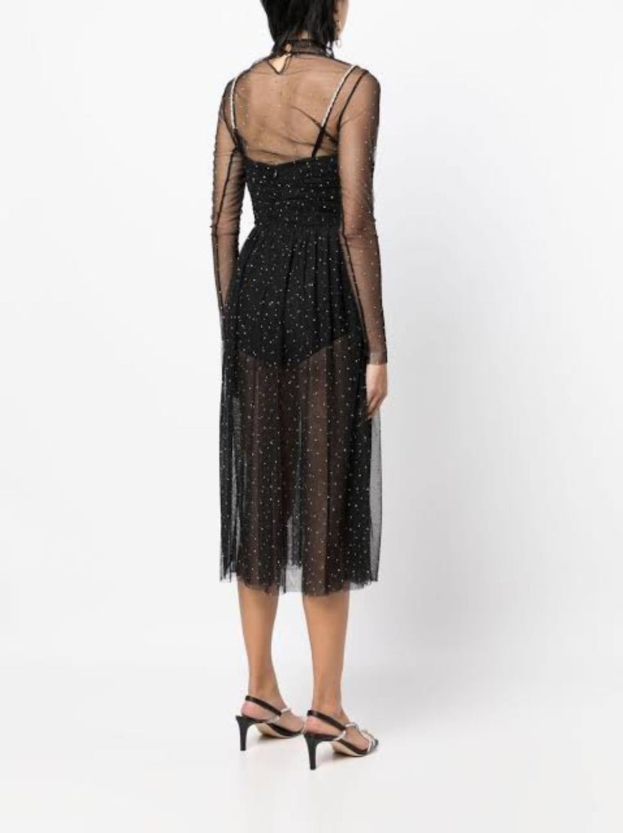 Rebecca Vallance Alyssa Sheer Midi Dress photo 2