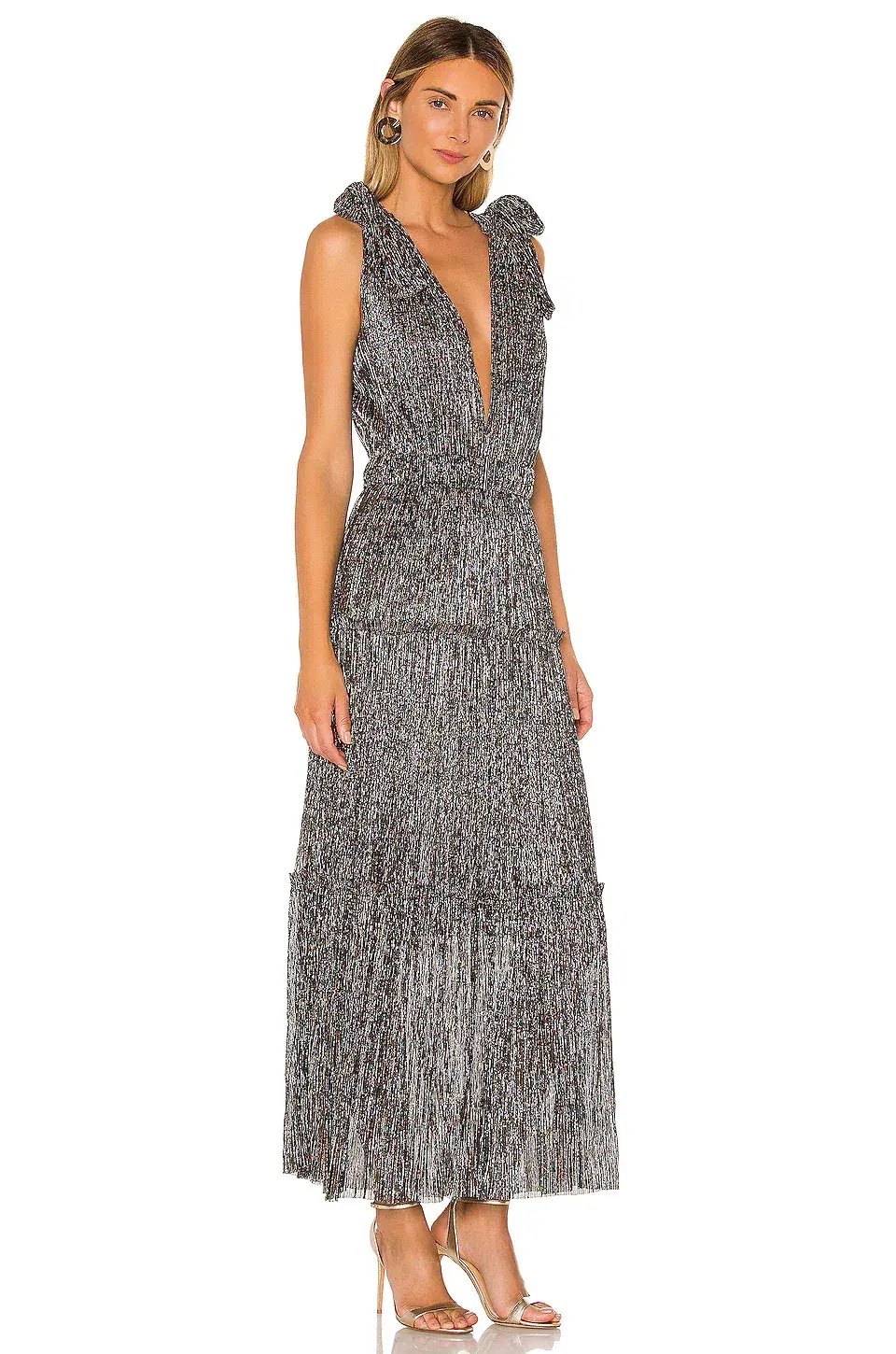 Sabina Musayev Helena Dress Silver/Multi Size XS / Au 6 photo 3