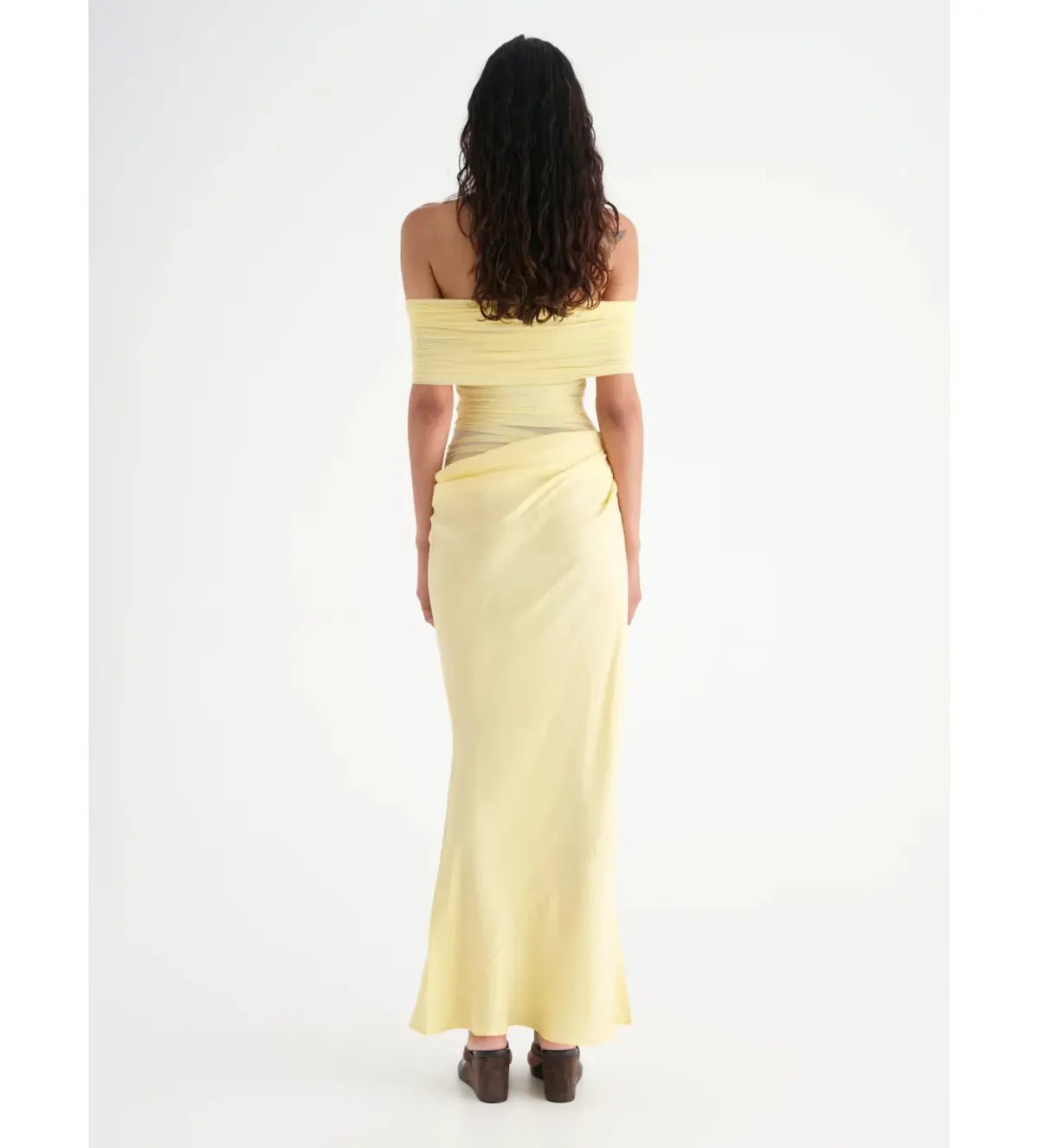 Benni Nico Off Shoulder Maxi Butter Size 10 photo 5