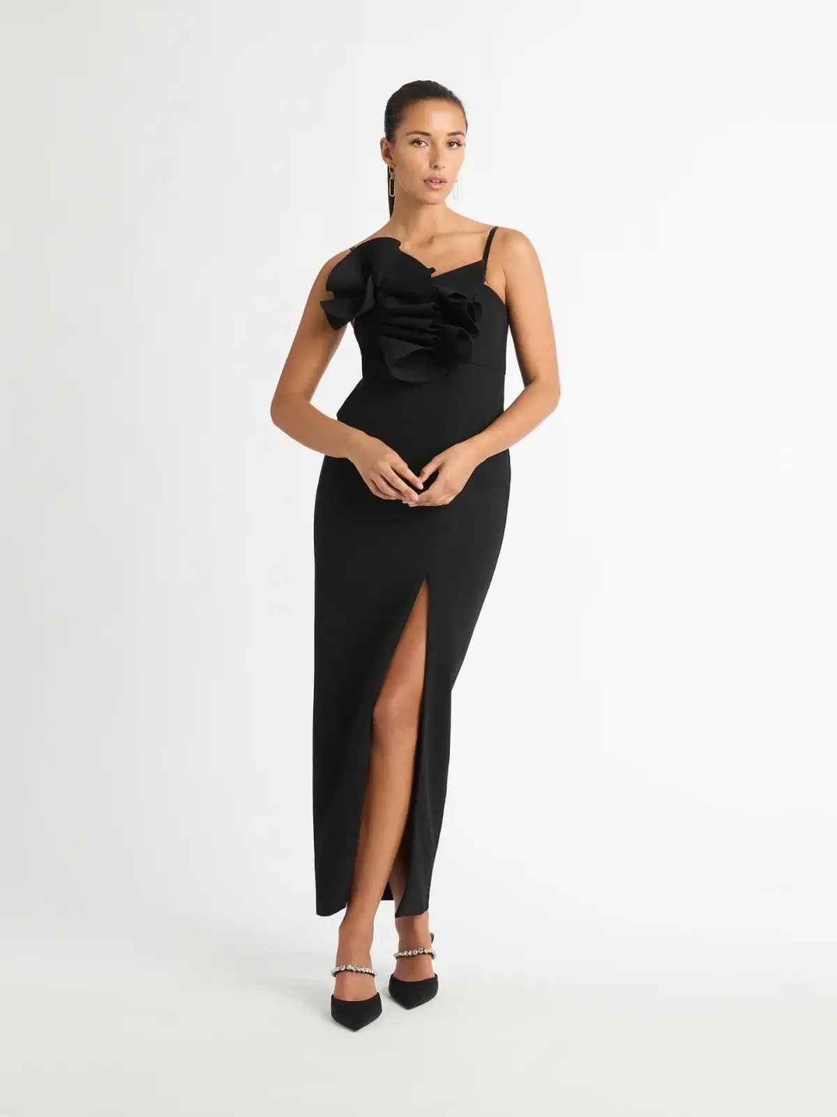 Sheike Origami Dress Black Size 16 photo 2