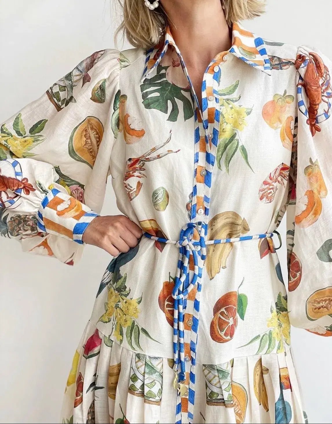 Alemais Theo ShirtDress Multi Size 10 photo 4