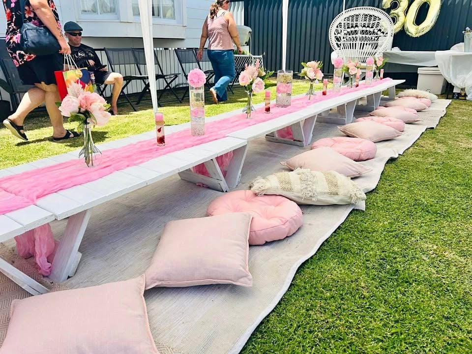 Picnic Party table Set up Hire photo 10