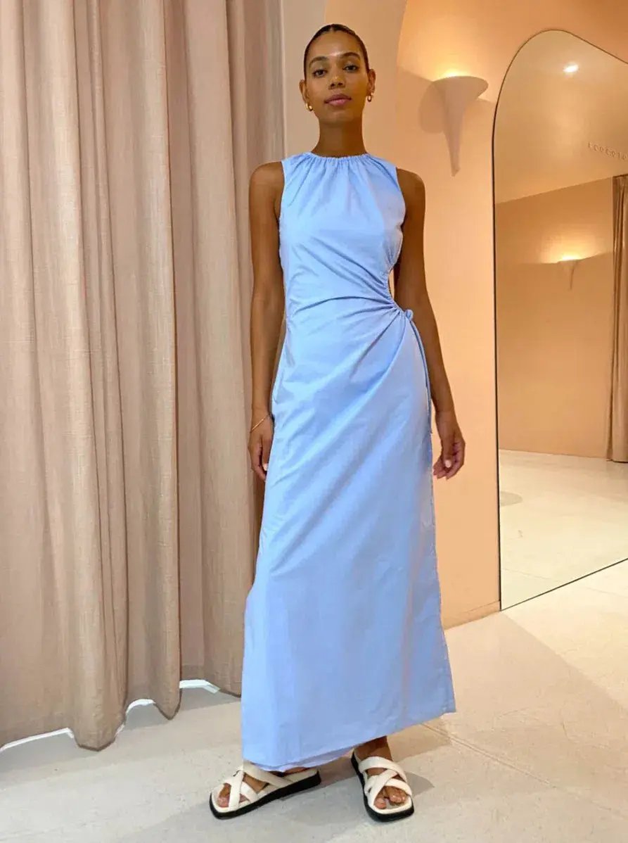 Sir the Label Ilkin Cut Out Dress in Ice Blue Size 1 / AU 8 photo 2