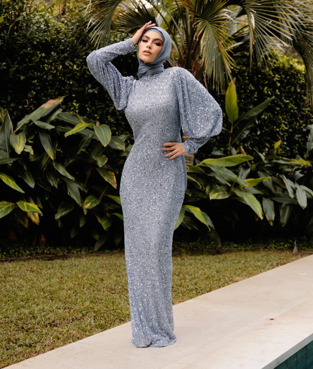 BELLISSA BELLE SLEEVE BY MY SECRET WARDROBE BLUE photo 12