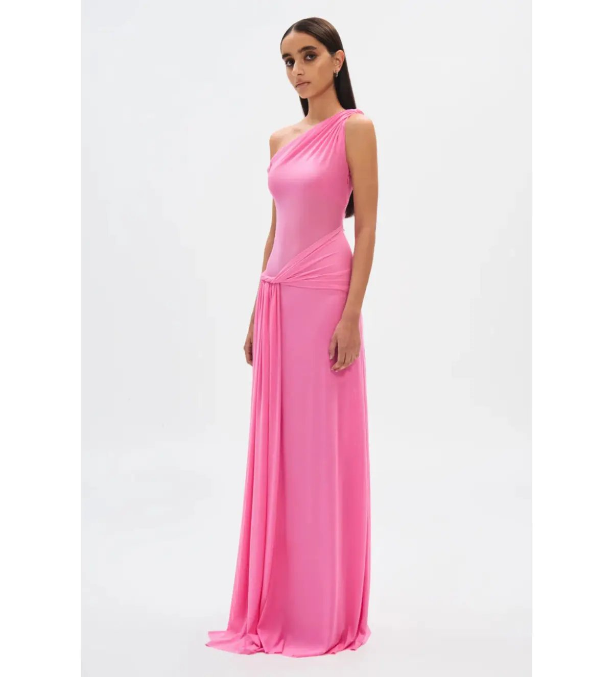 MISHA The Sisal Mesh Dress Orchid Pink Size 12/L photo 2