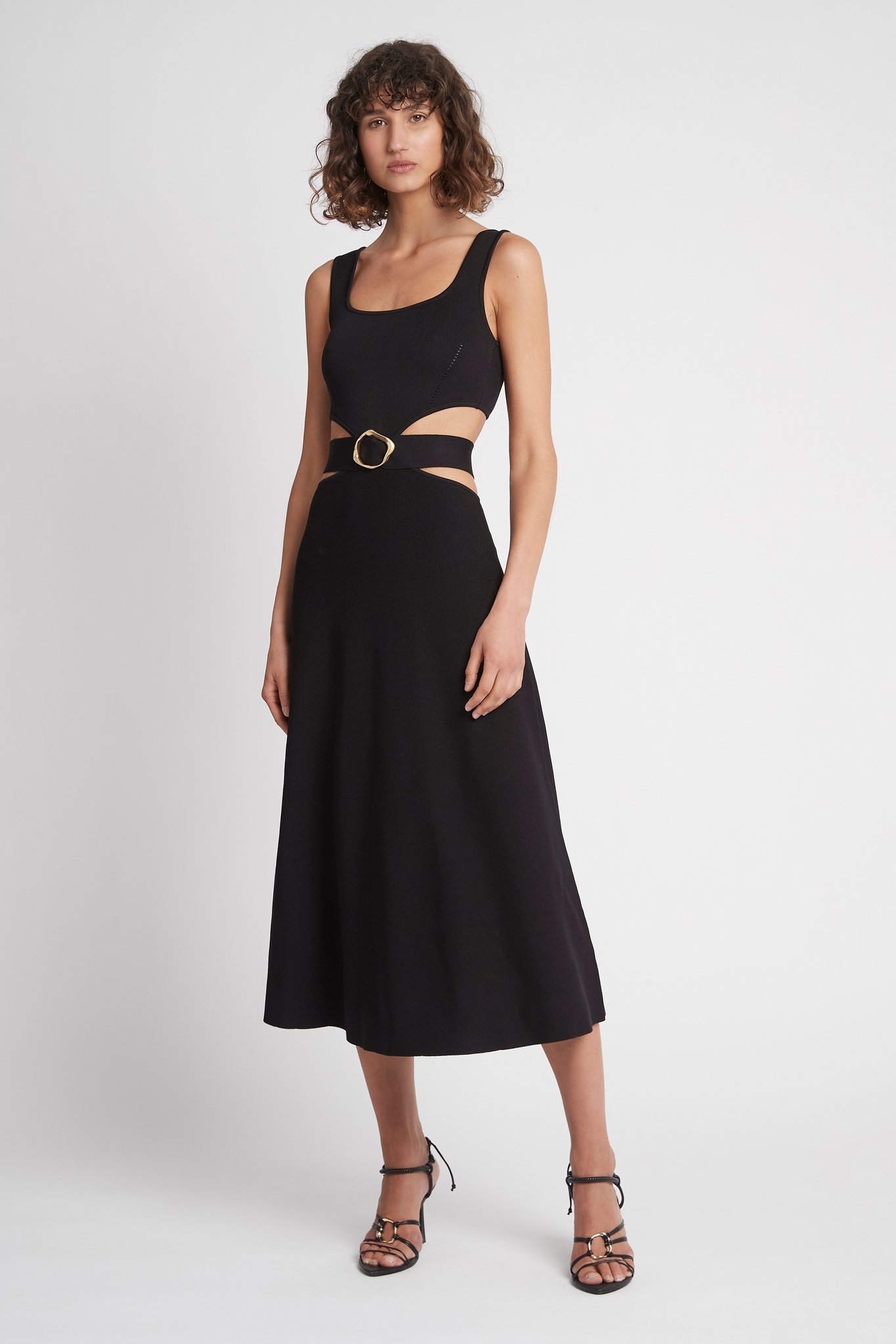 Aje Frey Knit Cut Out Ring Belt Midi Dress photo 2