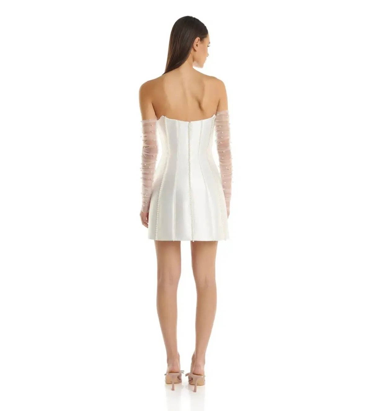 Eliya The Label Kayla Mini Dress White Size AU 10 photo 4
