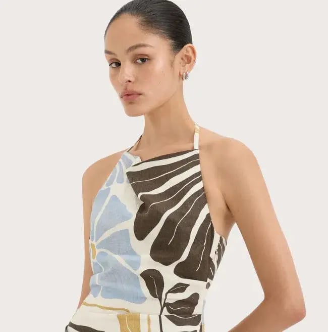 Sir Lola Pleated Midi Dress Size 12 photo 2