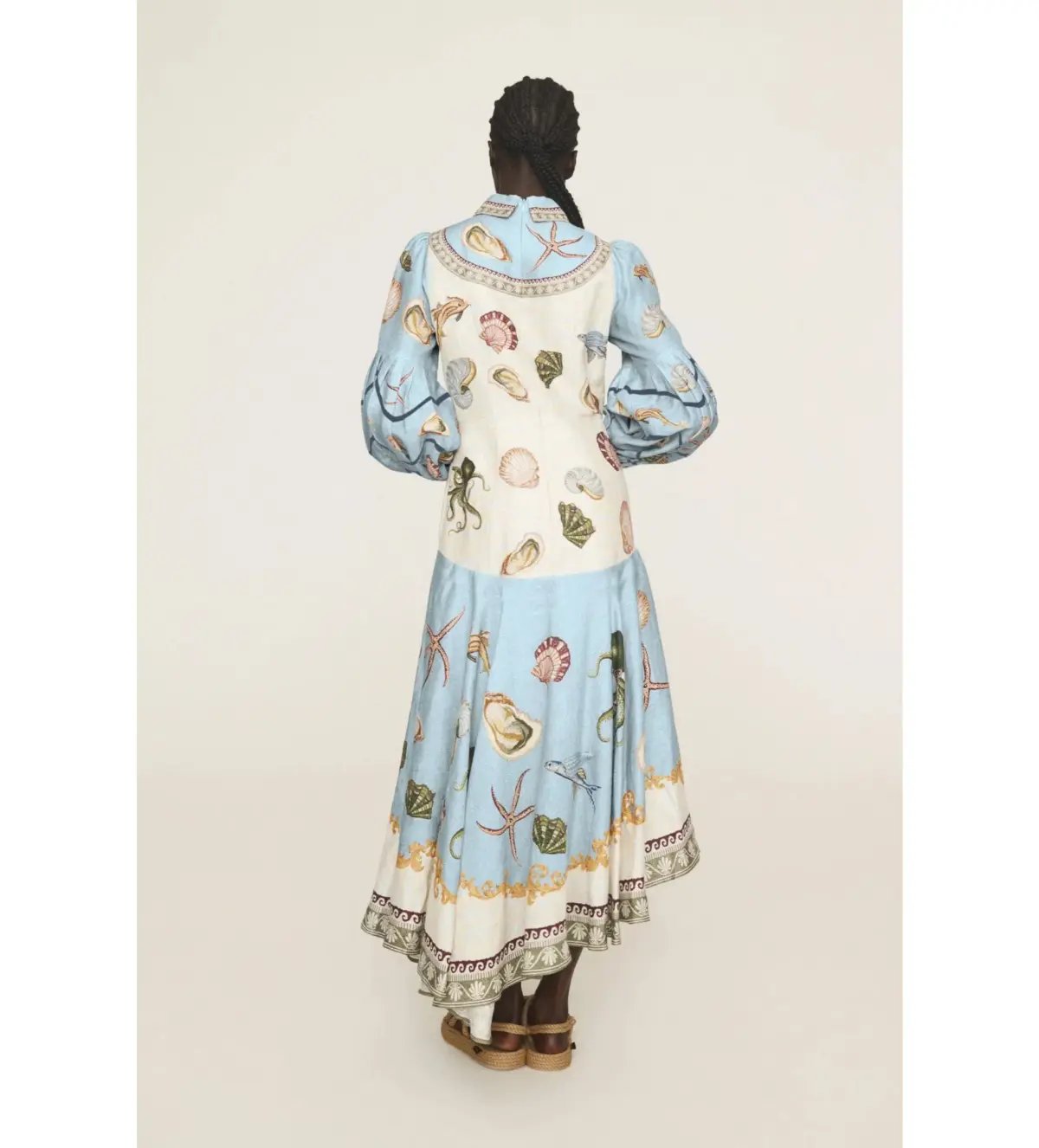 Alemais Bath House Shirt Midi Dress Print Size 16 photo 7