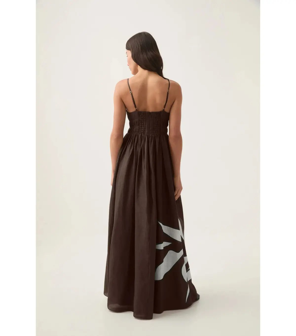Aje Planetary Maxi Dress in Abstract Fern Carob Size AU 16 photo 4