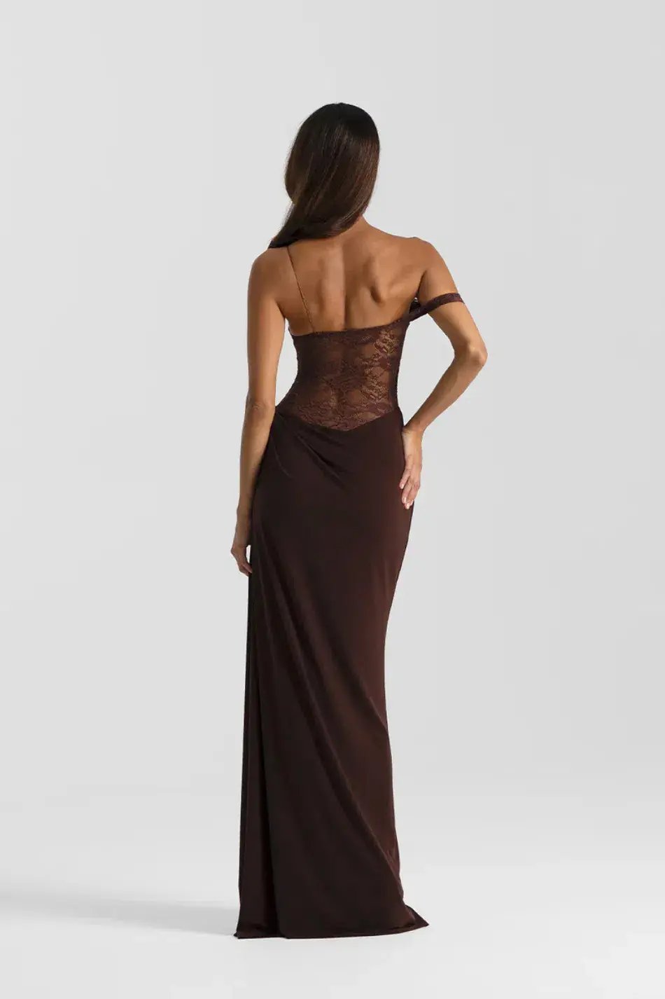 Natalie Rolt Sloane Maxi Dress Espresso Size AU 8 photo 4