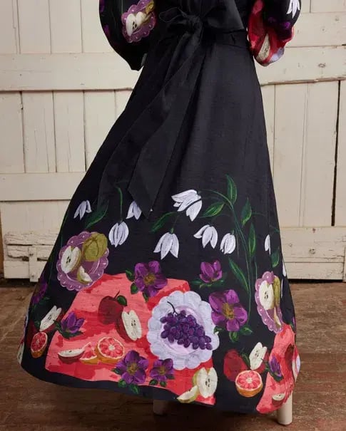 Binny  The Laden Table  Maxi Dress Print Size 14 photo 10