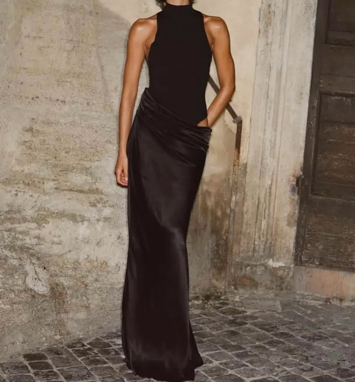 Henne Soraia Maxi Dress Black Size 4 photo 3