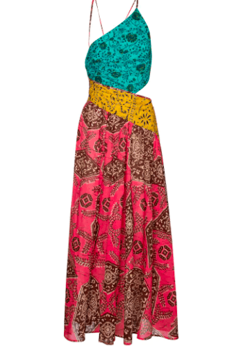 Zimmermann Lulu Asymmetric Dress Print Size 8 photo 4