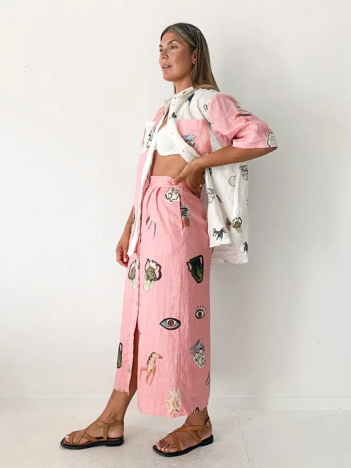 Alemais Cleo Shirt Pink Size AU 12 photo 2