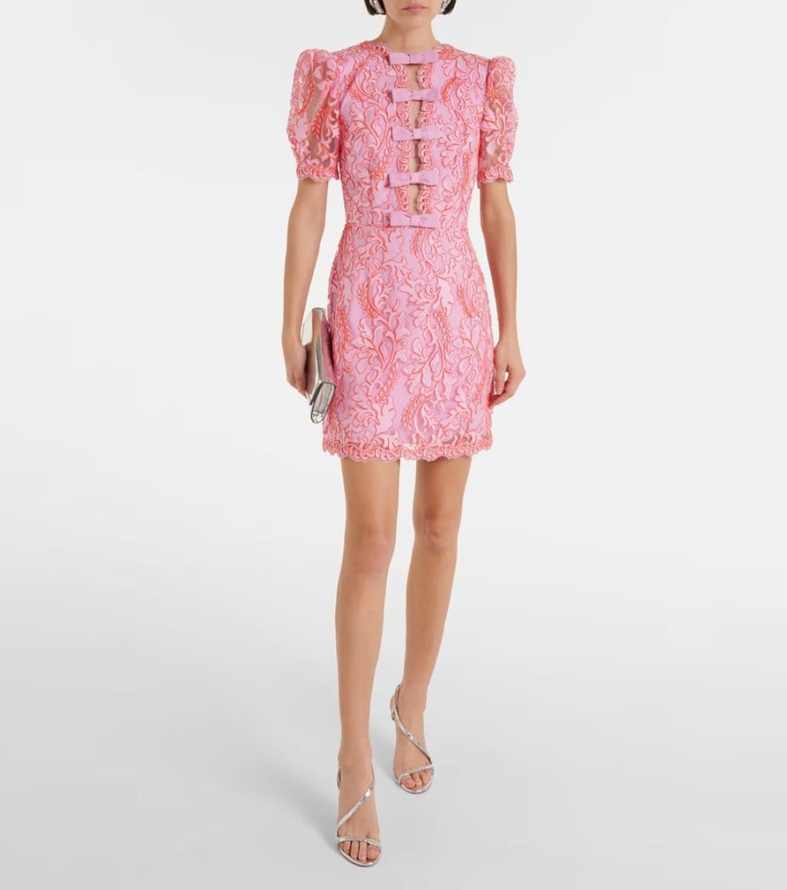 Rebecca Vallance Maribella Bow Mini Dress photo 3