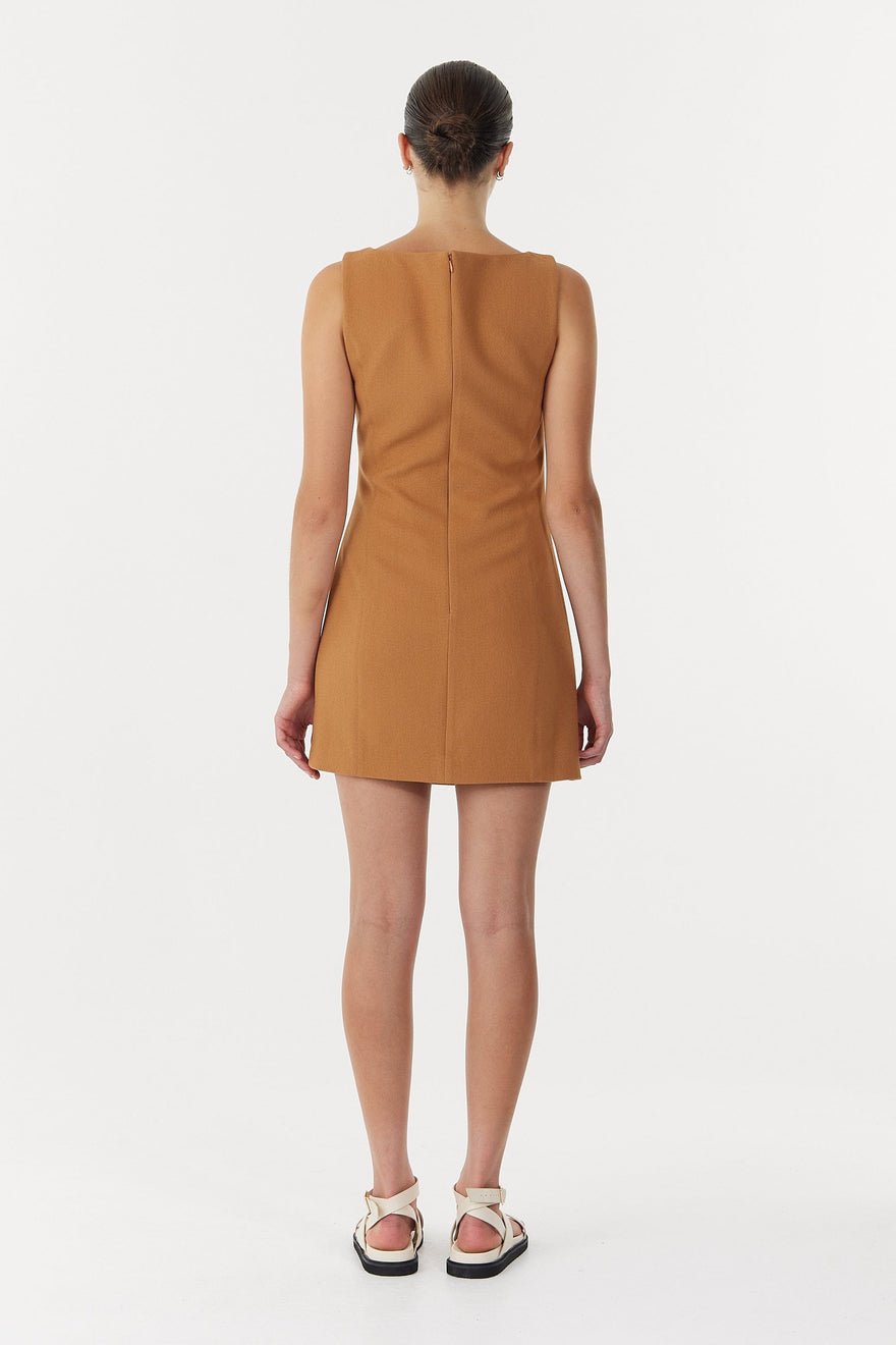 Third Form Enigma Mini Dress - Camel photo 3