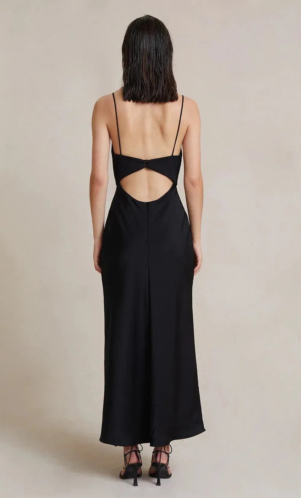 Bec & Bridge Valerie Midi Dress Black Size 8 photo 2