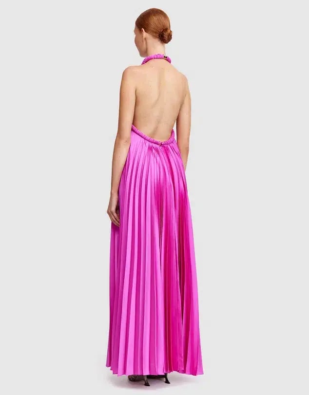 Acler Fixby Maxi Dress Violet Size 10 photo 3
