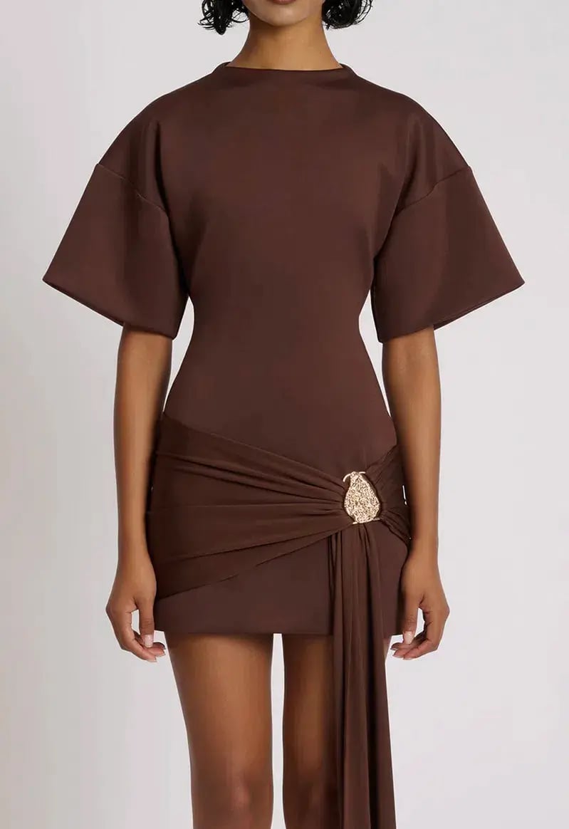 Eliya The Label MAXINE DRESS | CHOCOLATE Size 8 photo 3