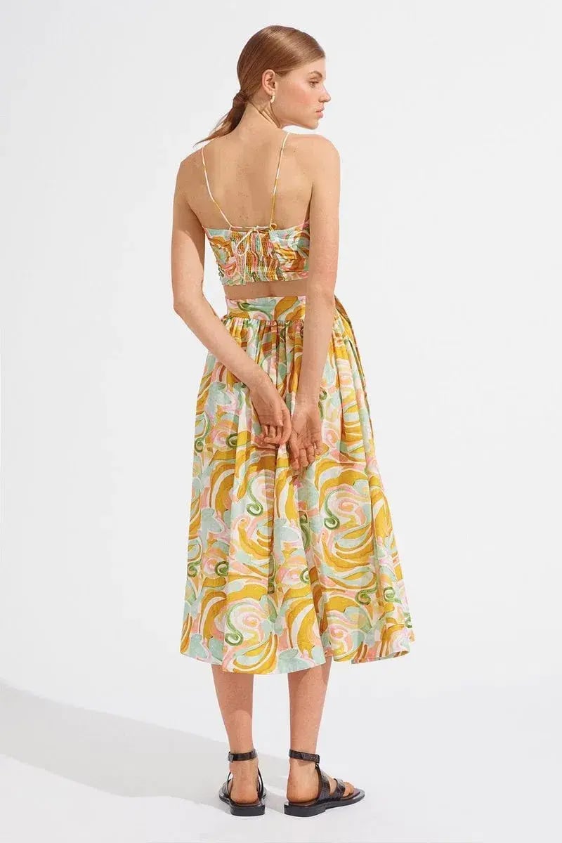 Steele Peta Crop & Brandt Midi Skirt Set Allegro Size Large photo 4