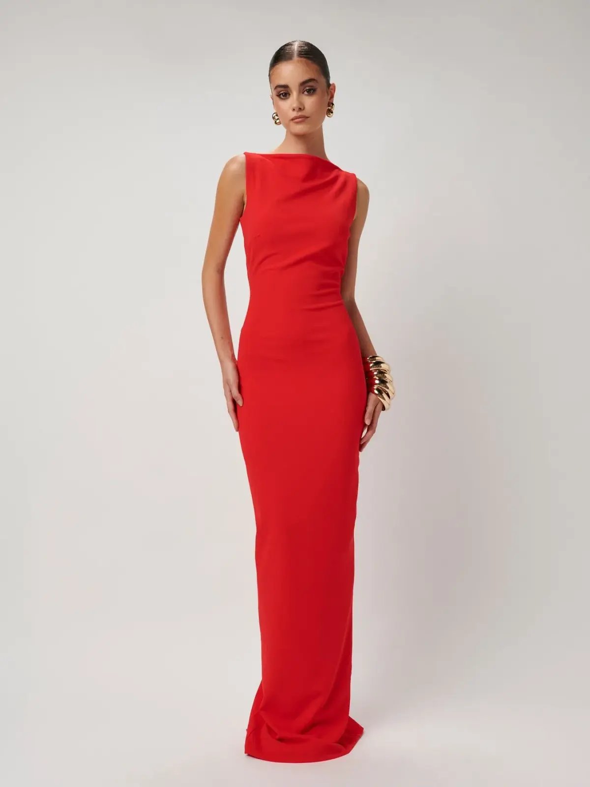 Effie Kats Verona Gown Red Size S/ AU 8 photo 2