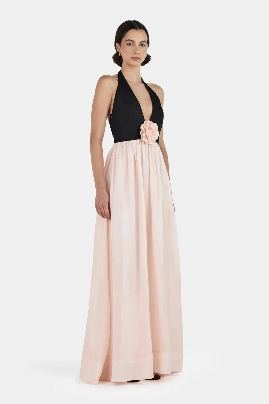 Hansen And Gretel Calla Maxi Dress Black/pink photo 2