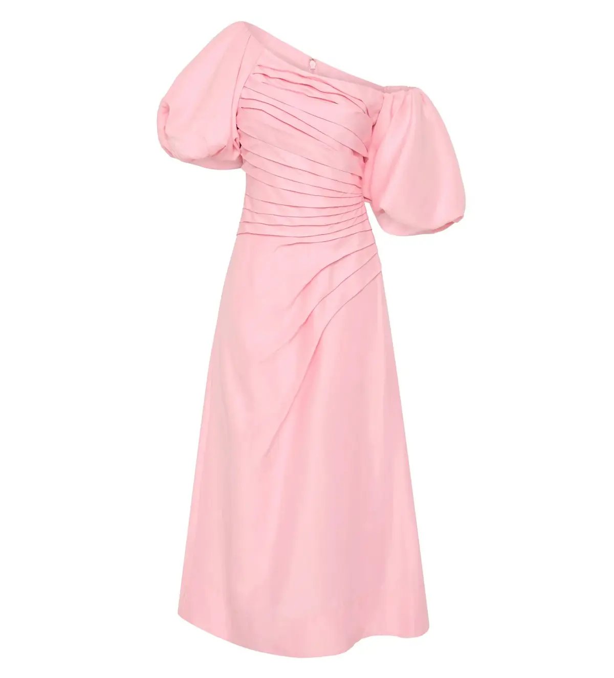 Aje Cadence Ruched Midi Dress in Ballerina Pink Size L / AU 12 photo 4