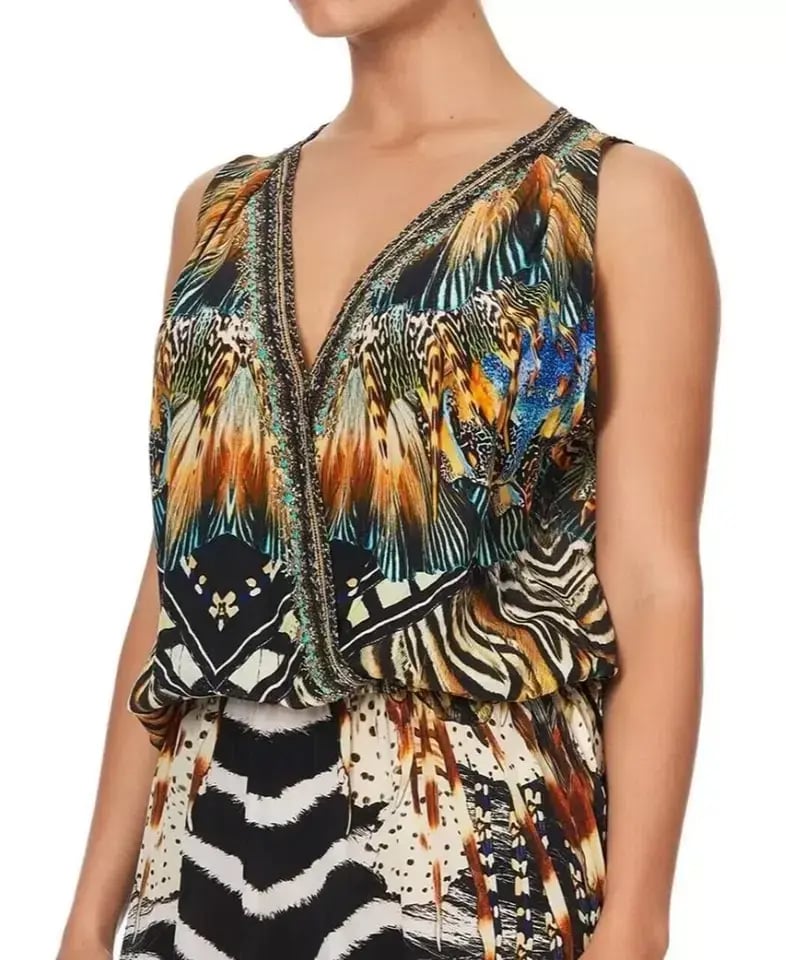 Camilla Cross Over Dress With Long Back Lost Paradise Size XS/Au 8 photo 3