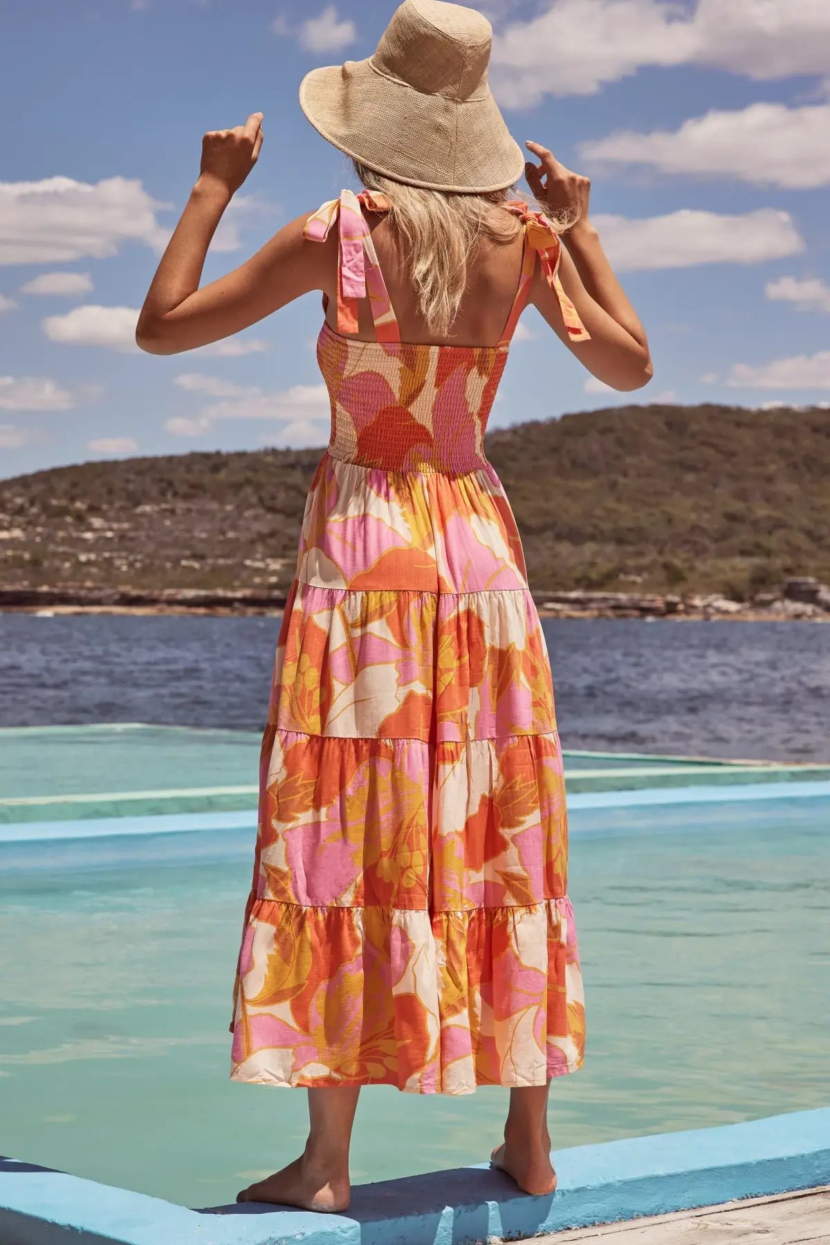 Mister Zimi Savannah Tie Dress Tahiti Print Size 10 photo 2