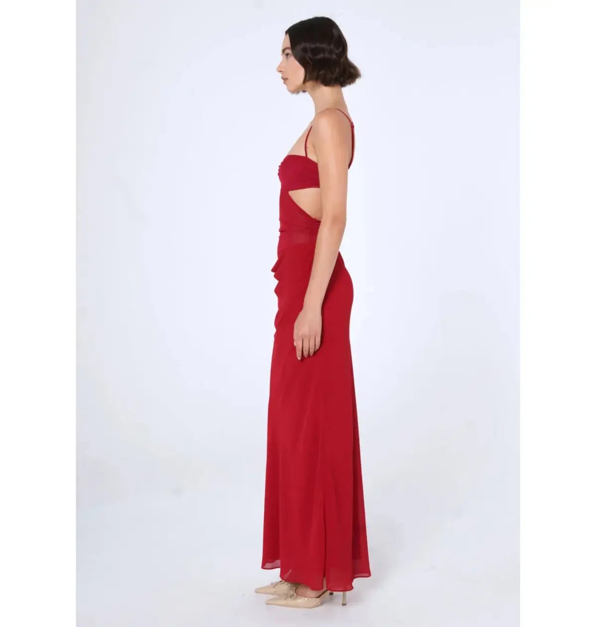Benni Noah Maxi Dress in Cherry Red Size 6 photo 2