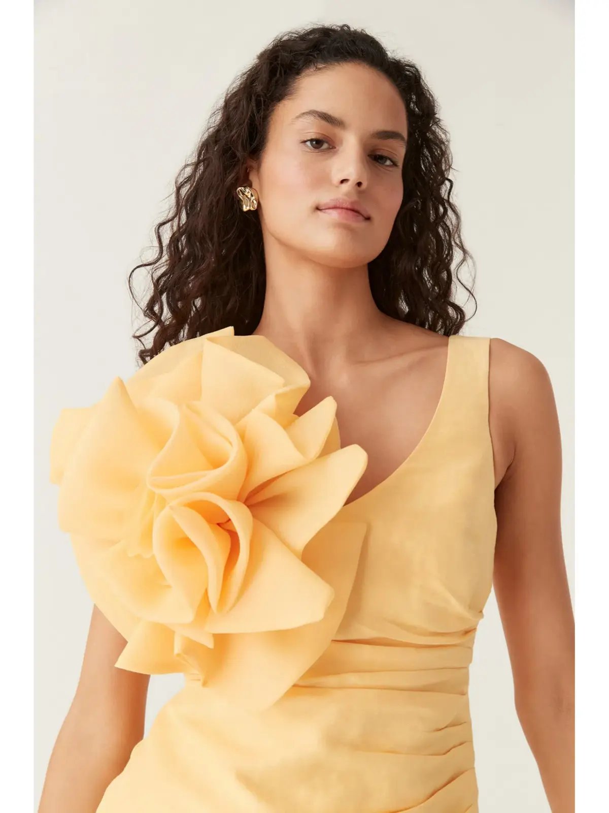 Aje Energy Mini Dress Marigold Yellow Size AU 4 photo 2