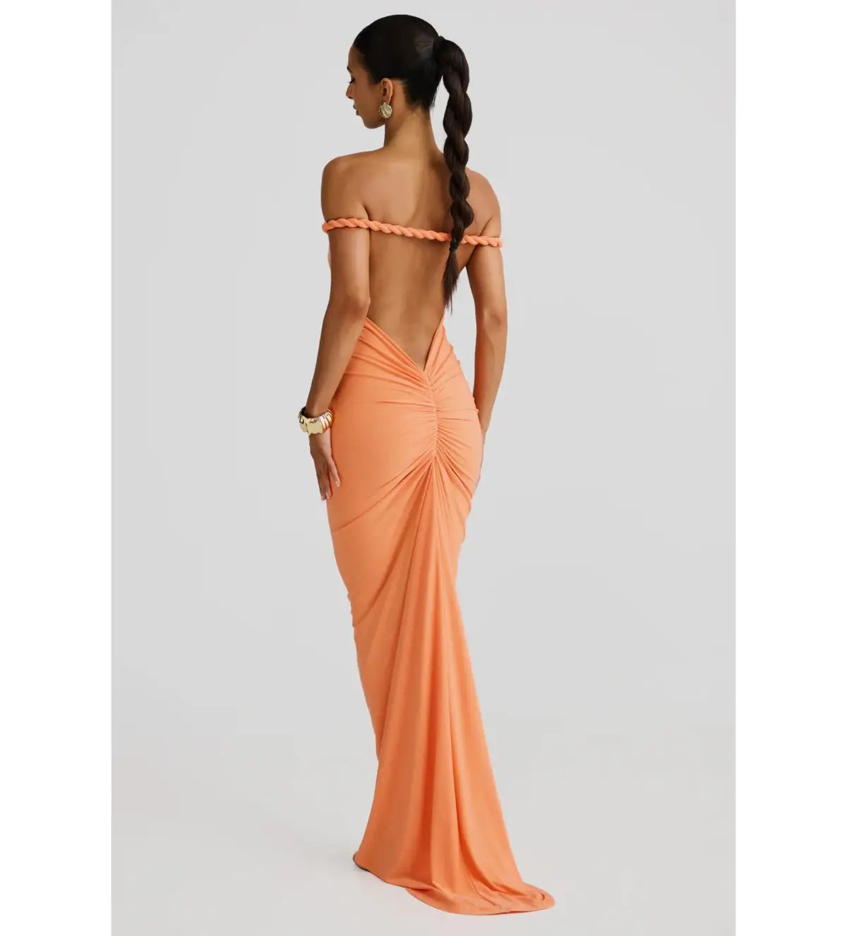 Melani The Label Maia Maxi Dress in Papaya Size S AU 8 photo 2