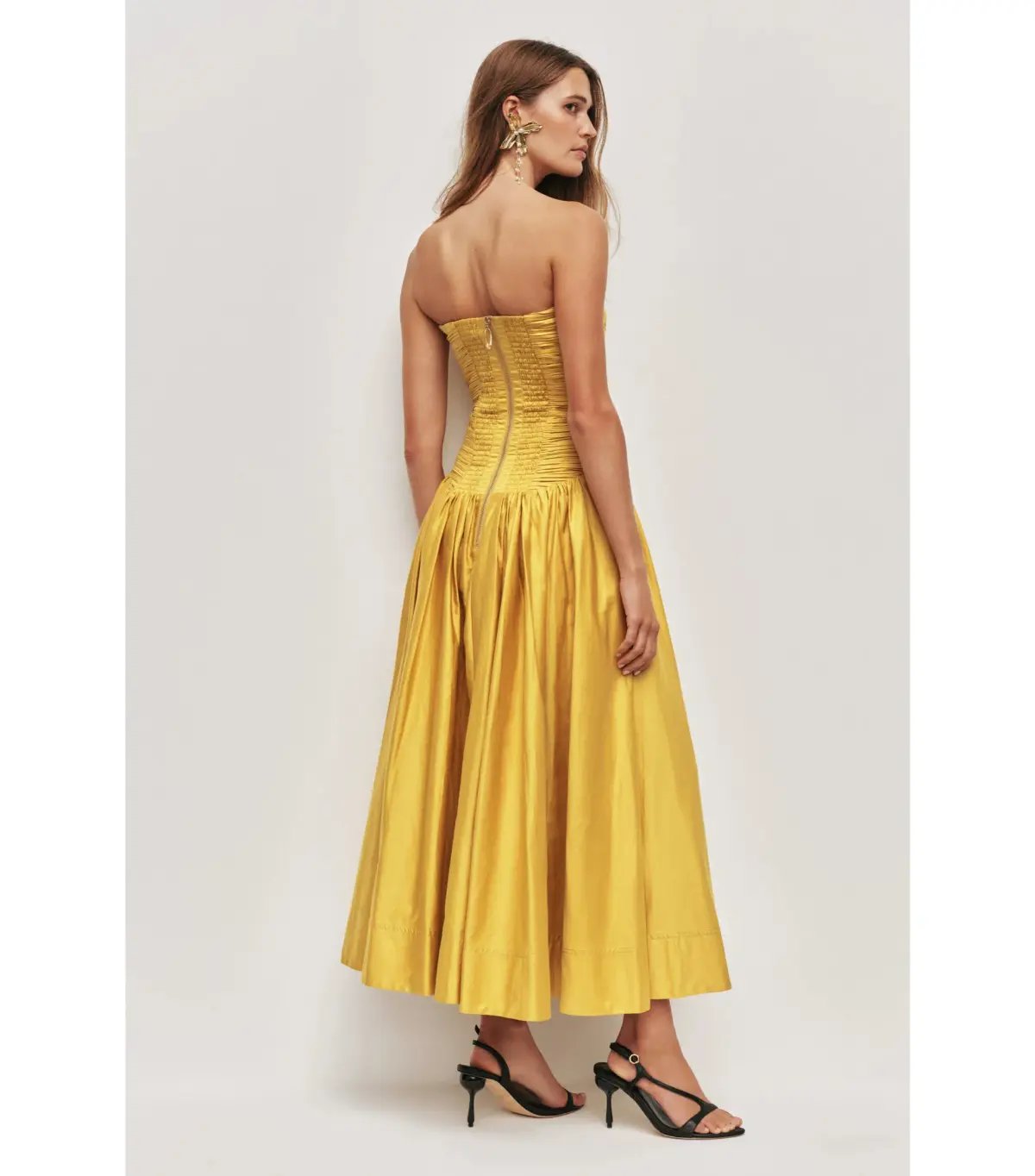 Aje Marigold Midi Dress in Chartreuse Size AU 10 photo 4
