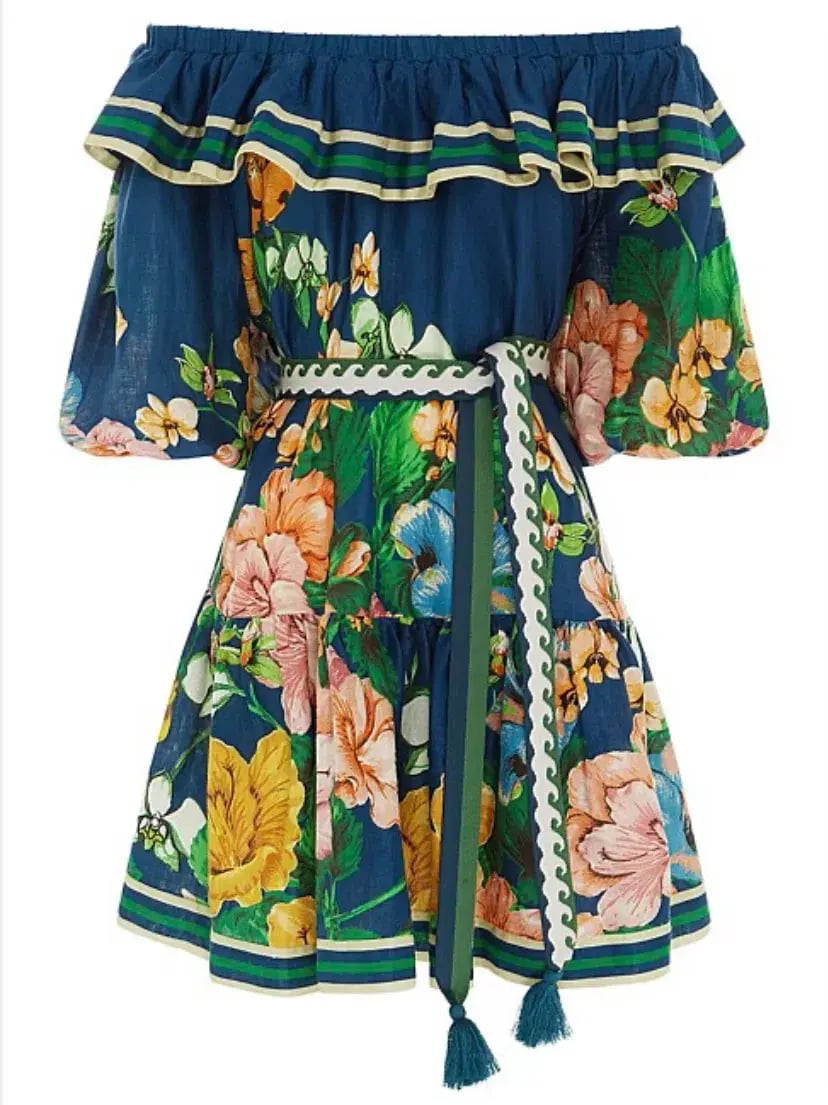 Alemais Lyla Dress Blue/Floral Size 10 photo 6