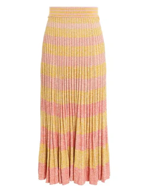 Zimmermann Postcard Knit Polo Shirt and Skirt Set Print Size 12 photo 2